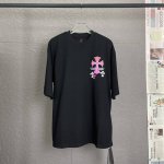 B51 chrome Hearte 克罗心Ch 25Ss迈阿密限定梵文印花T恤短袖 轻奢主义男女日常通勤穿搭必备单品正确版本欢迎对比详细特征 280克100%纯