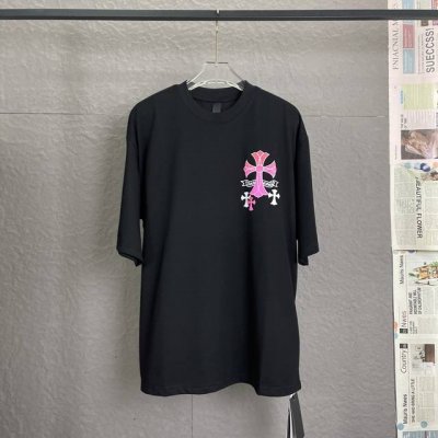 B51 chrome Hearte 克罗心Ch 25Ss迈阿密限定梵文印花T恤短袖 轻奢主义男女日常通勤穿搭必备单品正确版本欢迎对比详细特征 280克100%纯