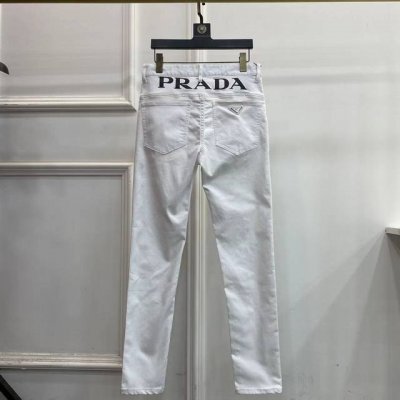 款号Cc648 prada普拉达秋冬款牛仔裤！最新款原单爆款 开模定制五金标识，非常标签化，修身剪裁 莱卡面料 带弹力 柔软舒适 有型 上身效果无可挑剔，可横扫