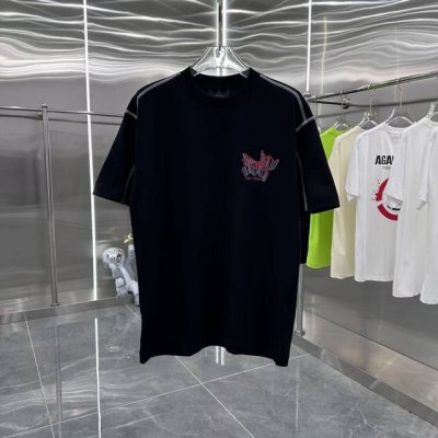 鸟牌 2025春夏新款 圆领短袖T恤 立体绣花 男女同款 S M L Xl Xxl 五个码 黑色 白色