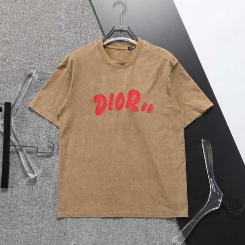 Dior 迪奥 官网新款洗水T恤.男士圆领经典Logo刺绣短袖T- Shirt 采用进口客供定制面料 高端的品质 尽显奢华。8866尺码：M-3Xl