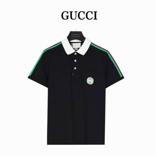 gucci 古驰 红绿条纹1921限定口袋polo短袖 采用100%棉双面珠地面料 拆解纱线分析 订织蜂窝四角网眼胚布 衣领为双系统提花定织扁机制成 有弹性 不