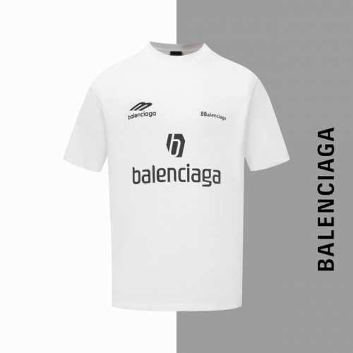 款号#Z15 巴黎多标字母印花圆领短袖 balenciaga官网一致款式 面料 32支双纱280克纯棉面料 同缸同色织染螺纹 颜色一致 工艺 进口机器白墨直喷印