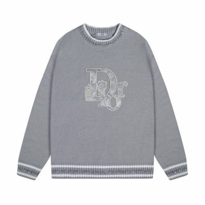 dior 迪奥闪亮字母贴布刺绣圆领毛衣 颜色 灰 码数 S M L Xl Xxl