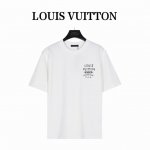 Louis Vuitton & Chrome Hearts 联名款Logo字母印花短袖T恤 面料：240克双纱高密度纯棉面料 - 工艺: 整件衣服采用精密压花工