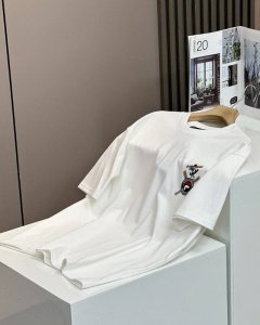 90 【Fila斐乐棒球主题系列印花休闲宽松情侣款 短袖T恤】 款号：C132 颜色: 黑色 白色 细节版本一比一复刻 重磅专柜最新款！走一波！绝对私房牛货！