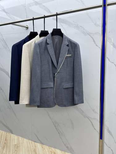 christian Dior 迪奥 2025春季新款男士夹克西装外套，叠领原单高端版本！高定专柜面料 透气舒适度高，品牌Logo 细节无可挑剔，品牌元素设计理念