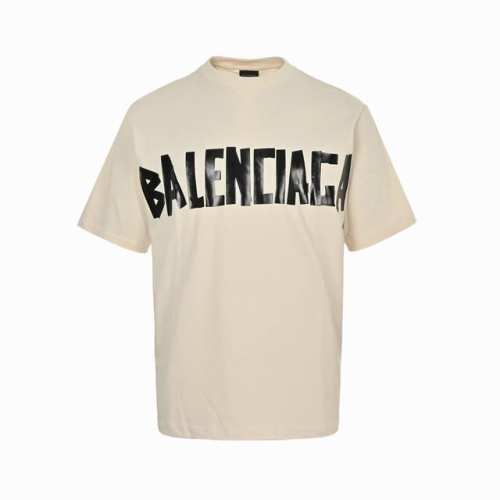 Balenciaga 巴黎世家 24Ss 美纹纸胶带短袖 采用32S 1*2精棉双纱平纹，230克；搭配32S + 70D拉架95 精棉*5%氨纶双纱罗纹。运用