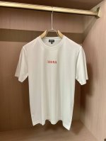 杰尼亚 2025春夏经典Logot恤衫 100支丝柔棉男人的天花板 独家定织定染，丝柔棉抑菌王炸面料；采用新疆顶级长绒棉，100支高纱支纱线，意大利进口织布机，