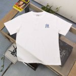 款号：Yy955 高版本 2025新款Mlb洋基队Ny后背复古老花图案Logo字母印花休闲情侣短袖T恤，选用了260克双纱爽滑棉面料制作而成。精细的做工和清晰的