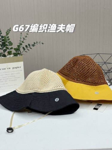 你没戴过的草编渔夫帽！炎炎夏日，没有比这个更凉爽透气的鸭舌帽了！Lululemon2025最新款女士草编渔夫帽！户外出游防晒沙滩登山帽！夏天戴草帽是真的香！ 品