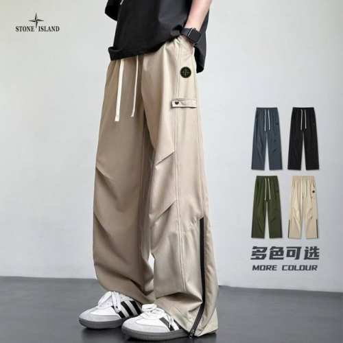 上新发140 stone Island石头岛海外版25Ss新款四色Ins工装机能风伞兵工装裤 裤子版型宽松 细节完美 水洗工装面料耐磨耐脏 立体裁剪宽松版型 进