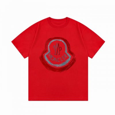 上新款号：M1038 Moncler 蒙口 官网同款印花图案 双纱纯棉短袖 Moncler 蒙口 涂鸦三色字母直喷印花 Logo标识精致升级，灵感源自八十年代