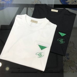 Bv 葆蝶家2025春夏新款原单男士圆领短袖T恤 高版本 渠道货 高端定制 时尚百搭 柜台同步售卖 贴皮立体刺绣Logo图案设计 客供定制进口120支双丝光棉面