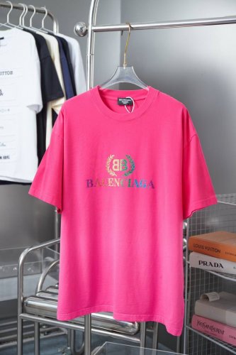 balele 巴黎世家 25Ss早春新款 字母Logo金粉印花短袖 轻奢主义 男女日常通勤穿搭必备单品 正确版本 欢迎对比 详细特征 320克100% 纯棉双纱