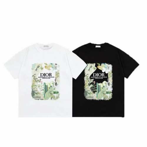 上新款号： D1016 Dior 迪奥 2025Ss印花字母短袖T恤 -面料：260G双纱纯棉短袖，配套320G纯棉罗纹 原版面料 官方同款 男女同款 颜色：黑