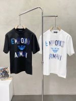 Armani阿玛尼独家专供新款原单男士休闲短袖 高端定制 高版本 时尚百搭爆款进口面料 手感超柔软细腻 穿着亲肤舒适 高端精品 代工厂p精细做工 上身非常赞 男