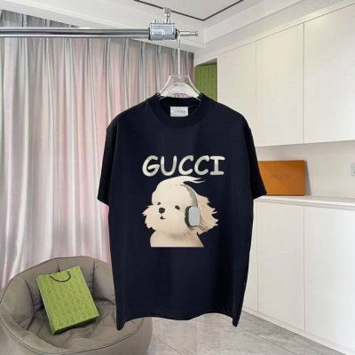gucc*古驰 2025夏季新款 个性字母Logo印花 定制面料300G 短袖T恤 男女同款 颜色 黑色 杏色 湖绿色 紫色 尺码: S M L Xl Xxl