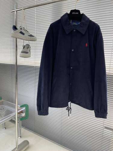 polo Ralph Lauren拉夫劳伦 复古灯芯绒教练夹克 老钱风外套 这款夹克采用秋冬季节代表性的灯芯绒面料，具有厚实的质感，柔软的触感， 配以高端的设计