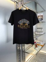 范家 2025春夏新款首发短袖圆领T恤高端订制 设计前卫时尚 重工艺压花烫钻设计 高端定制精纺丝光棉面料 手感柔软 穿着舒适 上身超赞 修身版型 颜色：黑色 白