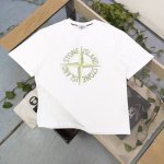 上新 款号：Bm4403 高版本 2025新款Stone Island石头岛胸前刺绣罗盘指南针字母图案Logo绣花休闲情侣宽松短袖T恤，经典永远不会过时、人手必