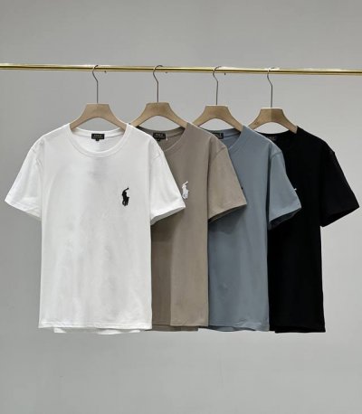 Ralph Lauren 拉夫劳伦 刺绣男女情侣款同款夏季圆领纯棉短袖T恤 经典基础百搭款 不挑人且百搭舒适 越是简单的设计 顶级客供专用纯棉柔棉面料 精梳纯棉