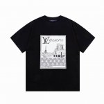 Lv Louis Vuitton 路易威登 风景图像满身印花 大Logo标识精致升级，灵感源自八十年代复古 原版面料 官方同款 短袖T恤 260克同缸染面料 手
