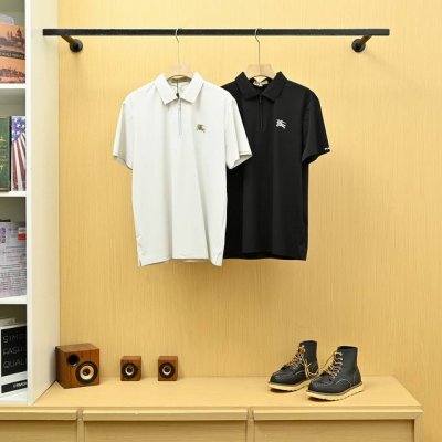 burberry 巴宝莉25S夏季新款商务战马标识翻领男士无痕Polo衫 高端高品系列 商场热卖款式 今年全新面料 无痕压胶升级！ 胸前巴宝莉烫标Logo 放心