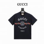 本地自取140 gucci/古奇 麻花腰带Logo短袖T恤 定织高克重针织棉，21支有机麻棉混纺面料，原身布切捆条做罗纹，原版定染颜色，前幅丝网台板手工印花，3