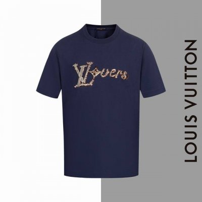 款号#Z154 lv亮钻珠片字母圆领短袖 顶级版本 louisvuitton官网一致款式 面料 32支双纱280克纯棉面料 同缸同色织染螺纹 颜色一致 工艺 进