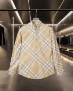 190 Bur 巴宝莉 Burberry爆款来袭 Vintage 斜纹格纹棉质长袖衬衫系列 2024Ss官网新款长袖 衬衫 衬衣，精美工艺 高端版本，专柜定制面