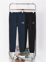 2718#阿玛尼卫裤长裤 颜色：黑色 深蓝色 尺码：M-Xxl 面料：350G纯棉毛圈