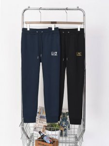 2718#阿玛尼卫裤长裤 颜色：黑色 深蓝色 尺码：M-Xxl 面料：350G纯棉毛圈