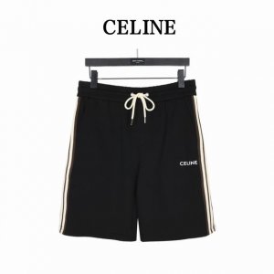 Celine 赛琳 经典侧边织带短裤 复古潮流织带点缀松紧腰休闲五分裤 很经典的一款 松紧腰 两侧插袋 两侧织带的点缀点缀设计 复古潮流的同时又有细节感 面料采