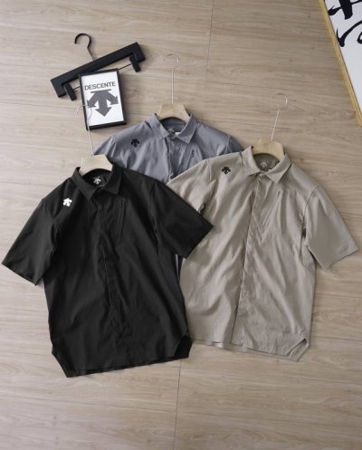 Descente 迪桑特衬衫男款户外防泼水运动内搭徒步露营休闲衣 New Venture 男士长袖衬衫 *修身款 官网同步 重磅来袭 贸易公司渠道货源 采用速干