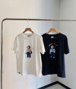 0536 原单品质Hazzys哈吉斯T恤女2025夏季新款时尚舒适印花短袖上衣高克重260G纯棉体恤 颜色：白色 藏青色 尺码：160 165 170