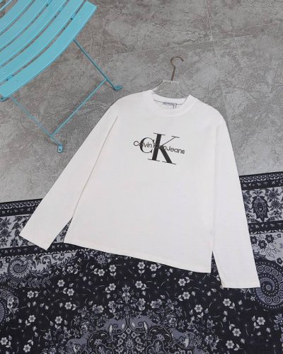 款M Ck长袖110 Calvin Kleinck 男女情侣休闲圆领长袖 印花+刺绣一体的工艺，成本增加耗时耗力。 莱卡面料质感非常细腻 手感柔软平滑 弹性最好
