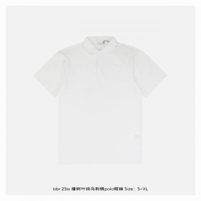 burberry 博柏利 25Ss 橡树叶战马刺绣Polo短袖 精选 G长绒棉质珠地网眼布，兼具弹性与挺括度，透气性卓越，久穿依然保持清爽体感，领口采用双系统提