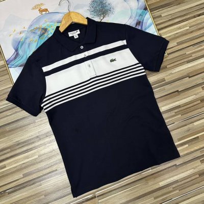 lacoste法国鳄鱼男装经典休闲正肩短袖T恤多色翻领Polo衫密码Ph2501万针刺绣情侣款男女同款翻领Polo衫打底衫商务时尚简约风Polo衫高端面料男士短