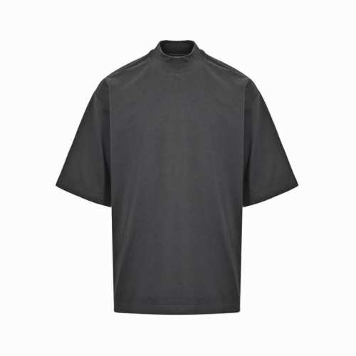 Bottega Veneta Bv 25Ss 小高领短袖 采用重磅20S纯棉面料，280克重；搭配21S+70D拉架1×1螺纹，300G。对色定染螺纹及面料同缸