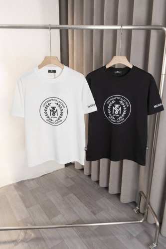 x010 Monaster 新款T恤，前后图案采用刺绣工艺，260克高品优质双纱纯棉面料， 时尚而奢华，男女同款。颜色：黑色，白色，尺码:M～3Xl码.