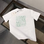 上新 款号：M1058 2025早春Moncler 蒙口 官网同款印花图案 双纱纯棉短袖 - 260G双纱纯棉顶级面料 手感柔软 百分百纯棉独家出货 定染硫化黑