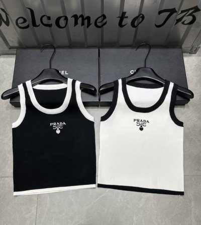 新品上线 款号:29213# #普拉刺绣背心实拍图