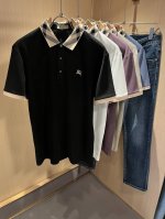 Bur*Erry 巴*莉 2025春夏新款男士短袖Polo衫，品牌最新设计元素！既不单调也不复杂,恰到好处的展现品味！客供顶级定制珠地棉面料！舒适吸汗透气根本不