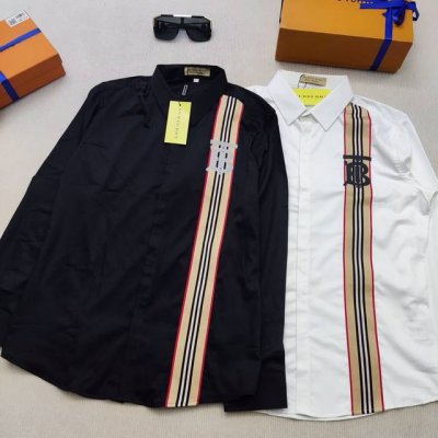 Haiyu Burberry 巴宝莉 专柜最新款男装翻领衬衫专柜原单品质官网1:1复刻原厂原标选用进口支针织定制面料极为亲肤舒适 具有透气吸汗性能 摸上去手感非