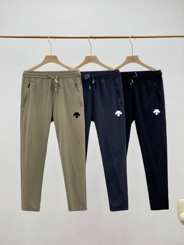 Descente迪桑特户外运动拼接网眼速干长裤 卡其 灰色 黑色 M-6Xl 速干透气，告别闷热 拼接激光网眼设计，透气排湿能力拉满！速干面料能快速吸收并蒸发汗