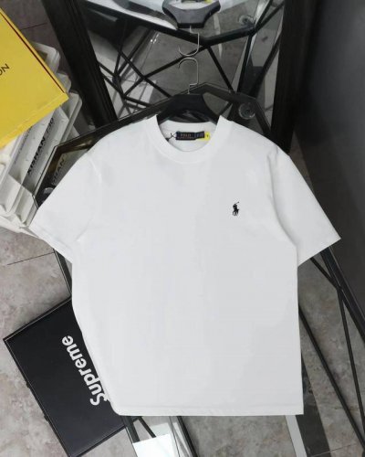 Ralph Lauren 拉夫劳伦25Ss夏季新款大马Logo刺绣圆领短袖 刺绣：马标刺绣全部高密度，全部进口田岛机打造，32支双股260G %纯棉面料舒适柔软