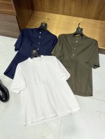 亨利领四粒扣设计甄选优质亚麻纤维面料透气舒适时尚套头式短袖衬衫 经典与质感的邂逅：男士亨利领亚麻短袖衬衫。当复古优雅的亨利领遇见自然质朴的亚麻面料，一件兼具格调
