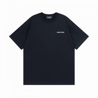 Balenciaga 巴黎世家2025 Ss 胸前经典小标字母刺绣短袖T恤 本市场No.1的质量 真正天花板品质 全部原版开发注意细节图 避免被盗图商家混发 正