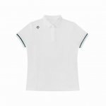 2025Descentegolf迪桑特高尔夫Field系列女士短袖Polo衫 春夏新品 这是一款修身防晒短袖Polo衫，使用经典确诊针纺梭面料制成的短袖Polo
